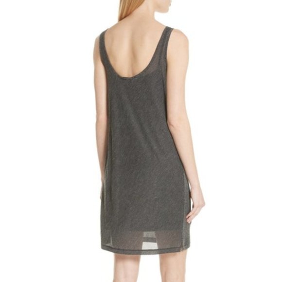 Rag & Bone Dawson Black lurex coctail  mini dress sleeveless gray black SMALL - Picture 3 of 8